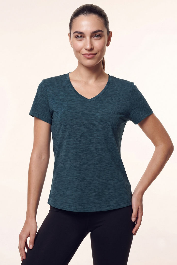 Zelocity Quick Dry Relaxed Top - Green Blue — image 2